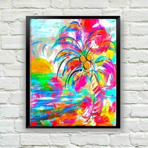 8" x 10" Palm Art Print Signed by Artist